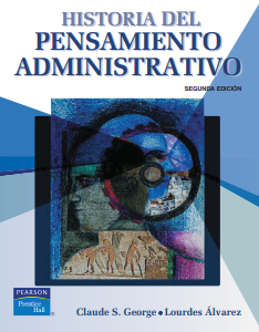 Historia del pensamiento administrativo