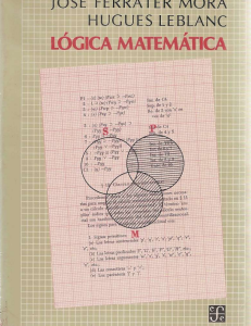 Logica matemática Ferrater Hugues