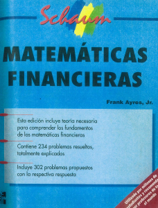 Matemáticas Financieras Frank Ayres jr.