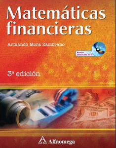 Matematicas Financieras Armando Mora